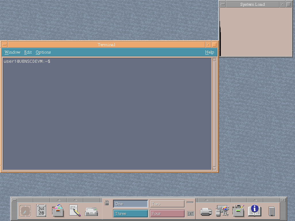 Screenshot of CDE Terminal
