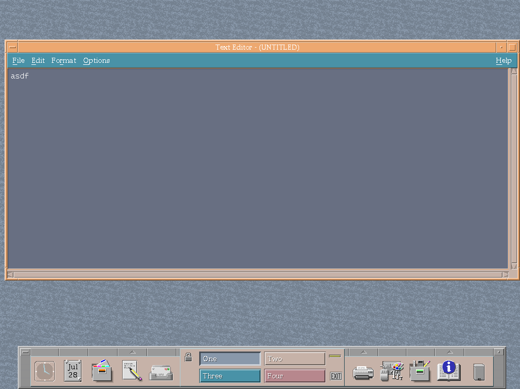 Screenshot of CDE Text Editor